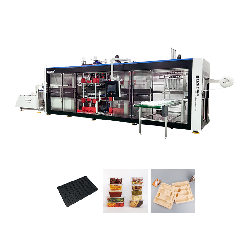 Hyx-7161 Ganap na awtomatikong positibo at negatibong presyon 3 Mga istasyon ng thermoforming machine