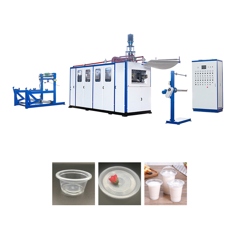 Air pressure plastic tasa/mangkok/takip na paggawa ng stacking machine